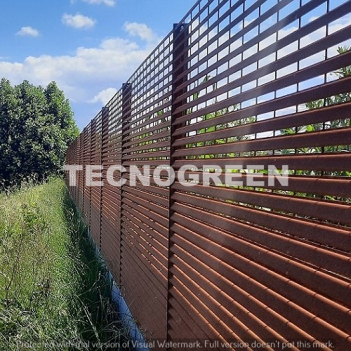 Recinzioni a pannelli strutturali metallici in Cor-ten Recinzioni a pannelli strutturali metallici in Cor-ten